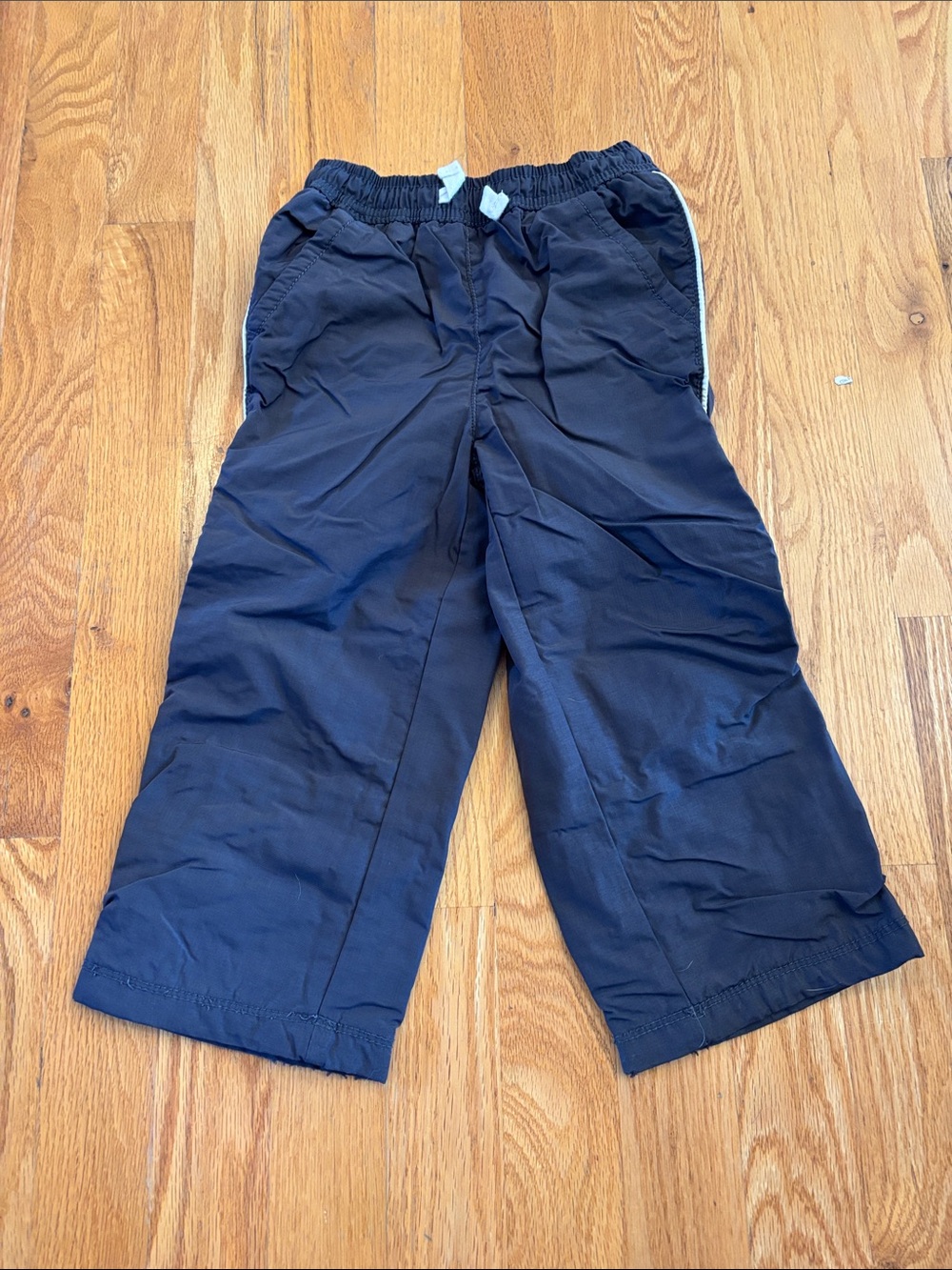 Gray Nylon Joggers/Swishy Pants (Size 2T)